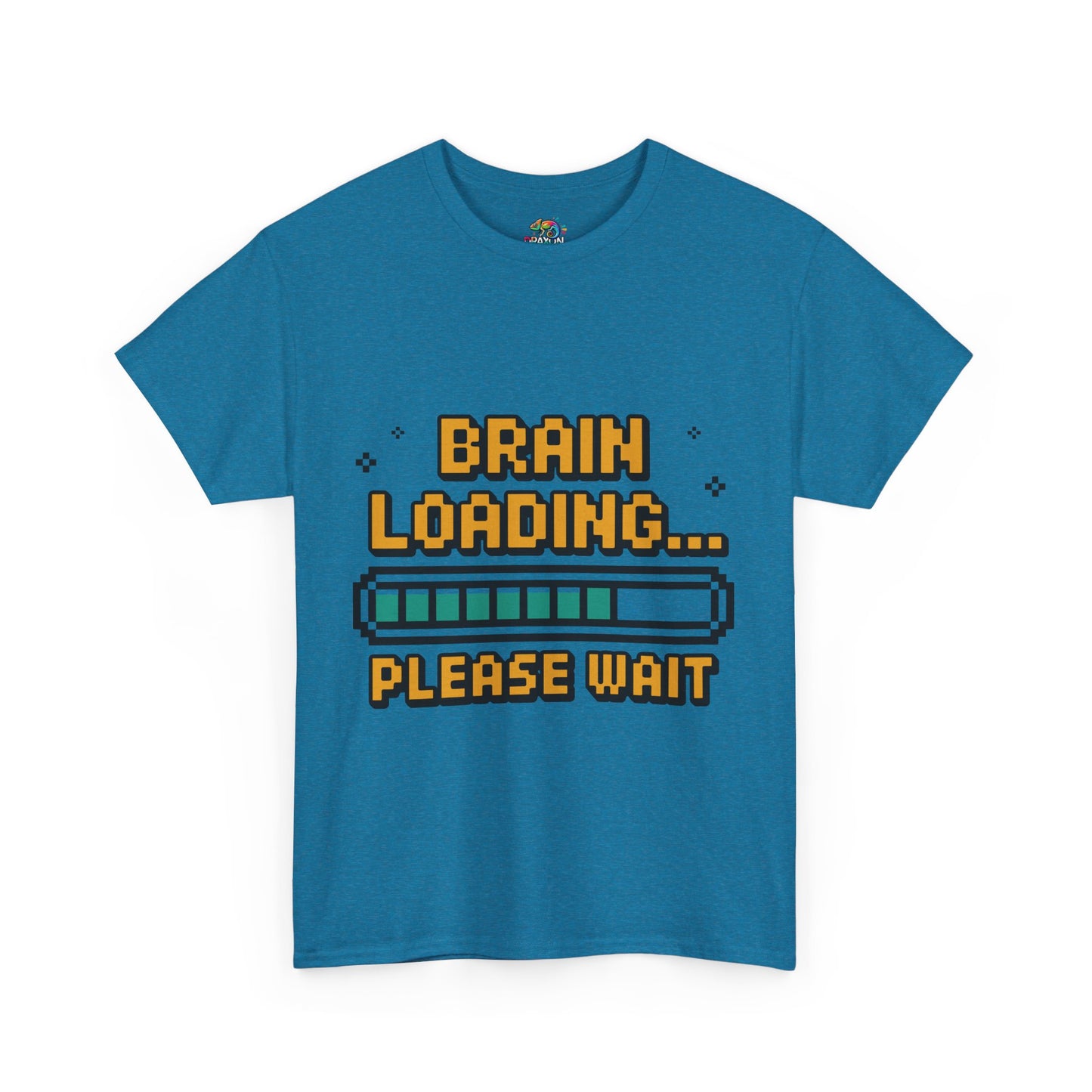 Unisex Heavy Cotton Tee (Brain Loading...Please Wait)