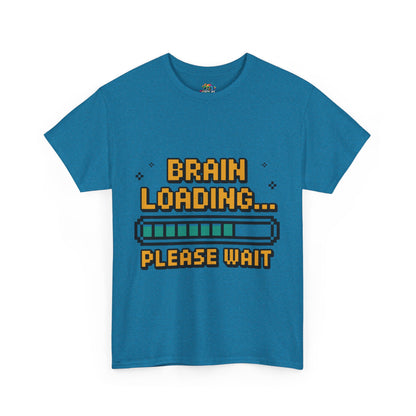 Unisex Heavy Cotton Tee (Brain Loading...Please Wait)
