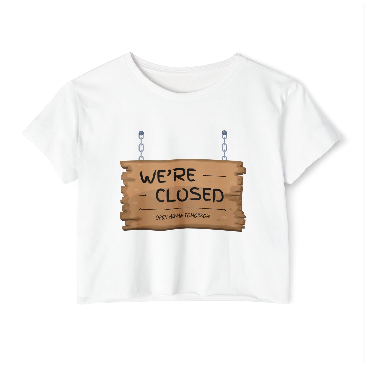 Women's Festival Crop Top (We're Closed)