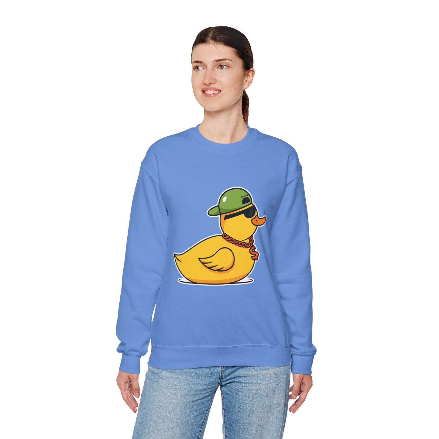 Unisex Heavy Blend™ Crewneck Sweatshirt (Gangster Duck)