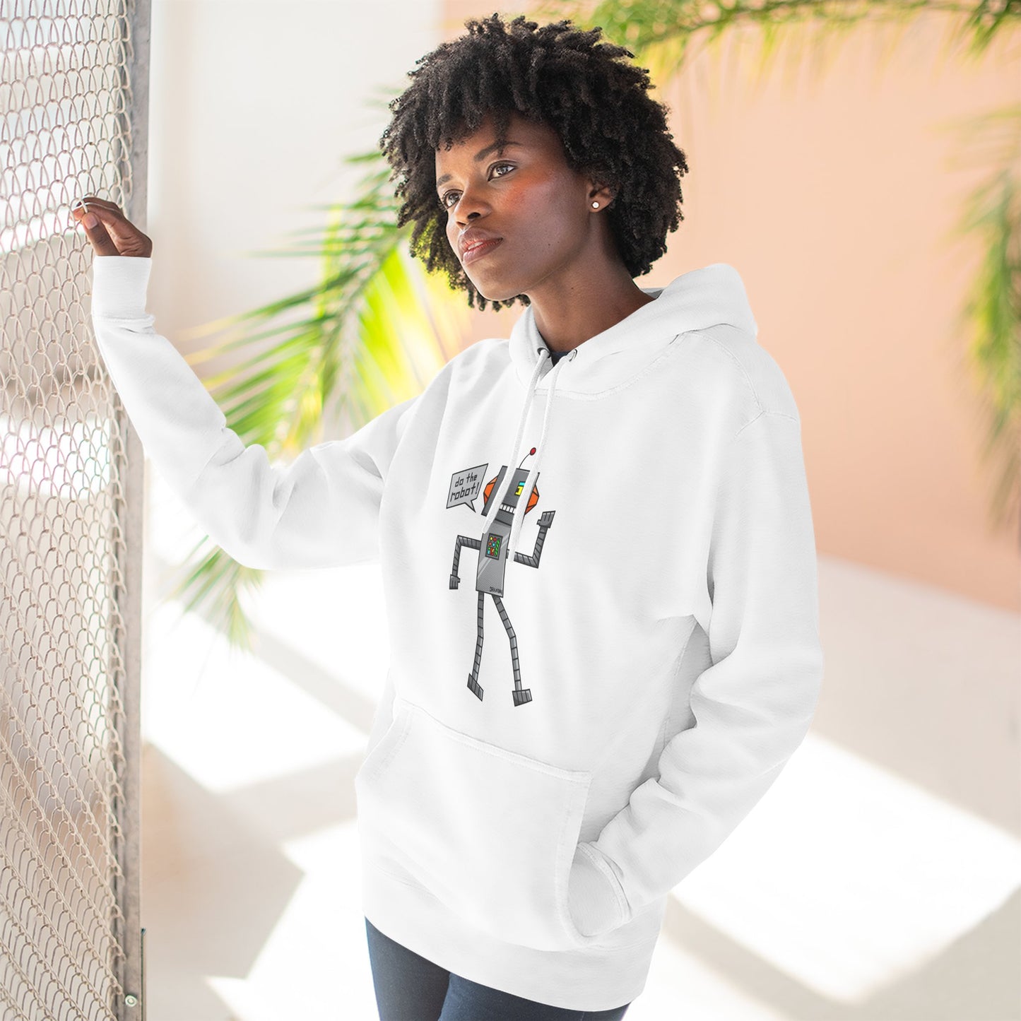 Three-Panel Fleece Hoodie (Do the Robot)
