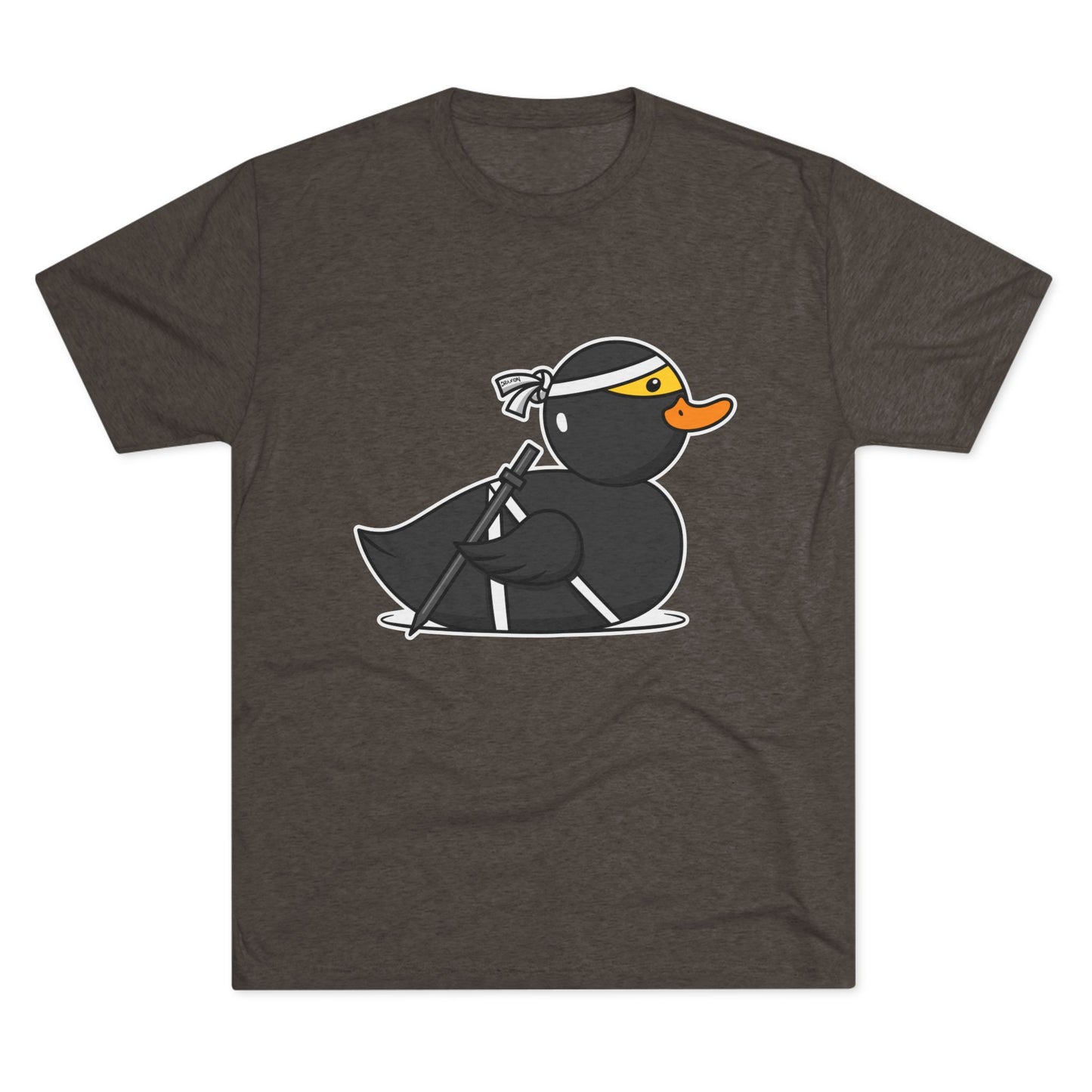 Unisex Tri-Blend Crew Tee (Ninja Duck)