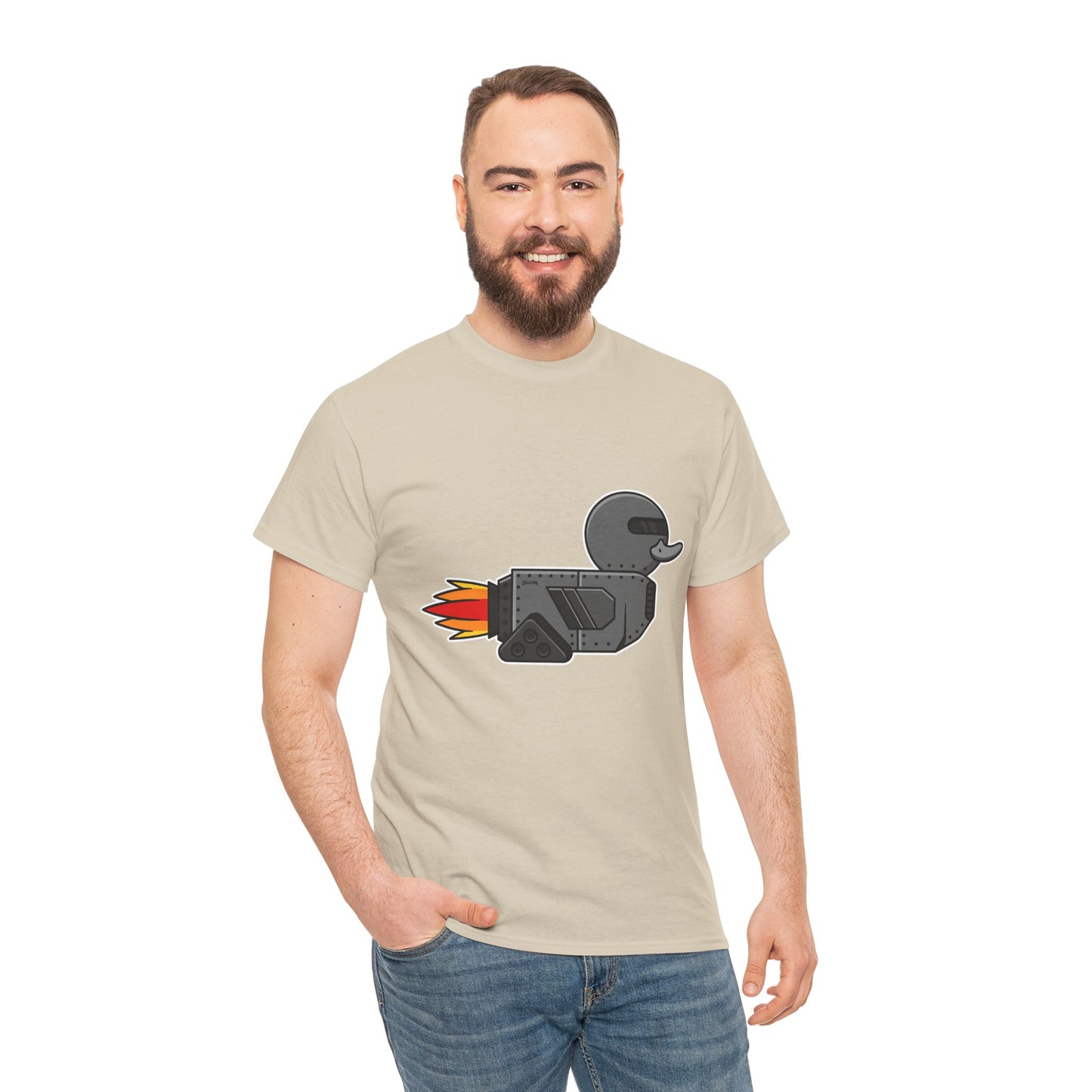 Unisex Heavy Cotton Tee (Robot Duck)
