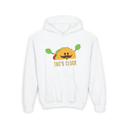 Youth Heavy Blend Hooded Sweatshirt (Tac'O Clock)