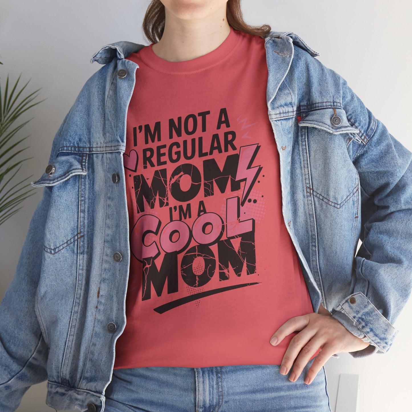 Unisex Heavy Cotton Tee (I'm Not a Regular Mom, I'm a Cool Mom)