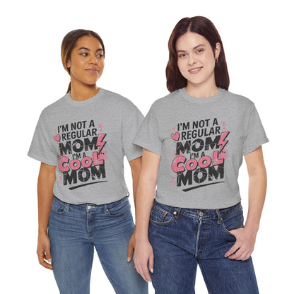 Unisex Heavy Cotton Tee (I'm Not a Regular Mom, I'm a Cool Mom)