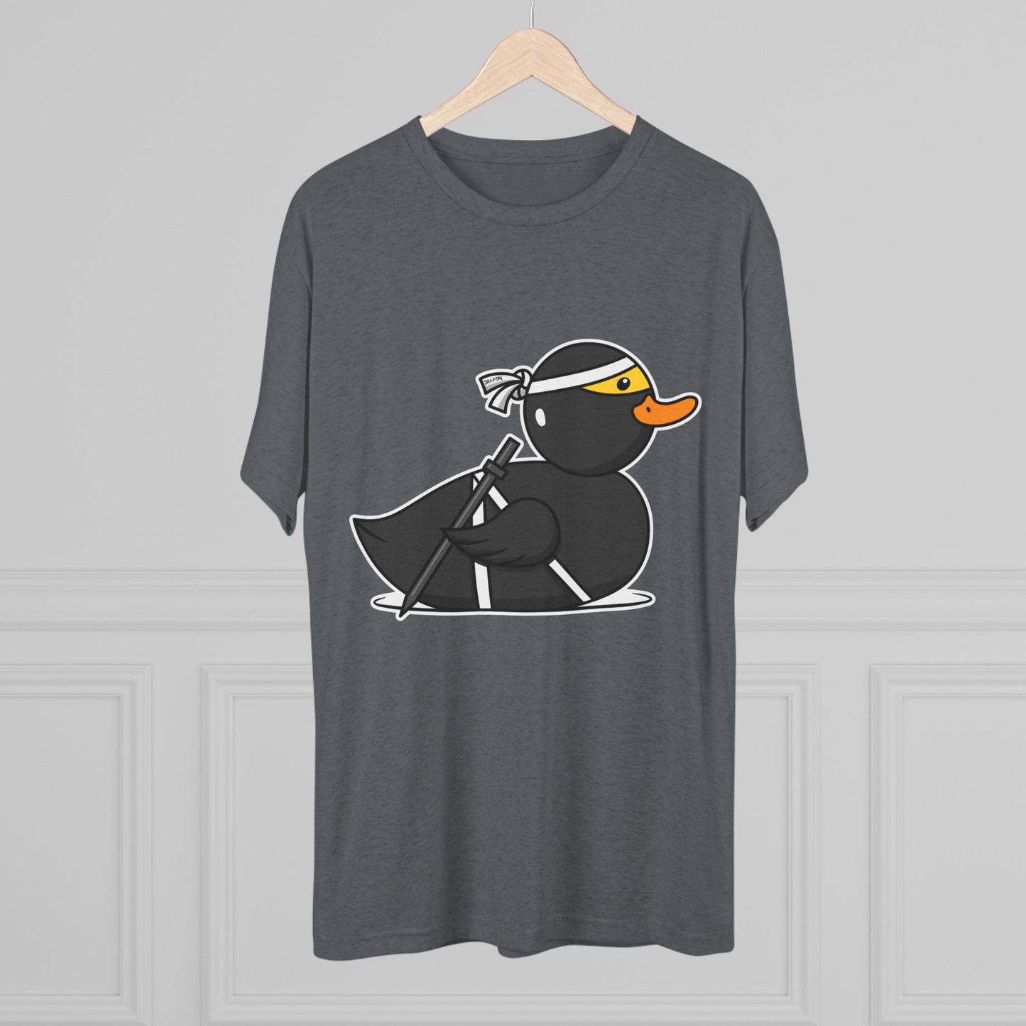 Unisex Tri-Blend Crew Tee (Ninja Duck)
