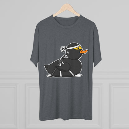 Unisex Tri-Blend Crew Tee (Ninja Duck)