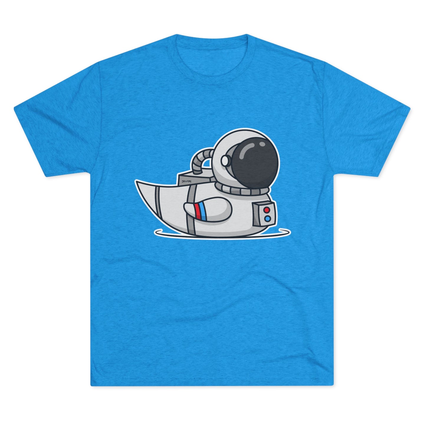 Unisex Tri-Blend Crew Tee (Astronaut Duck)