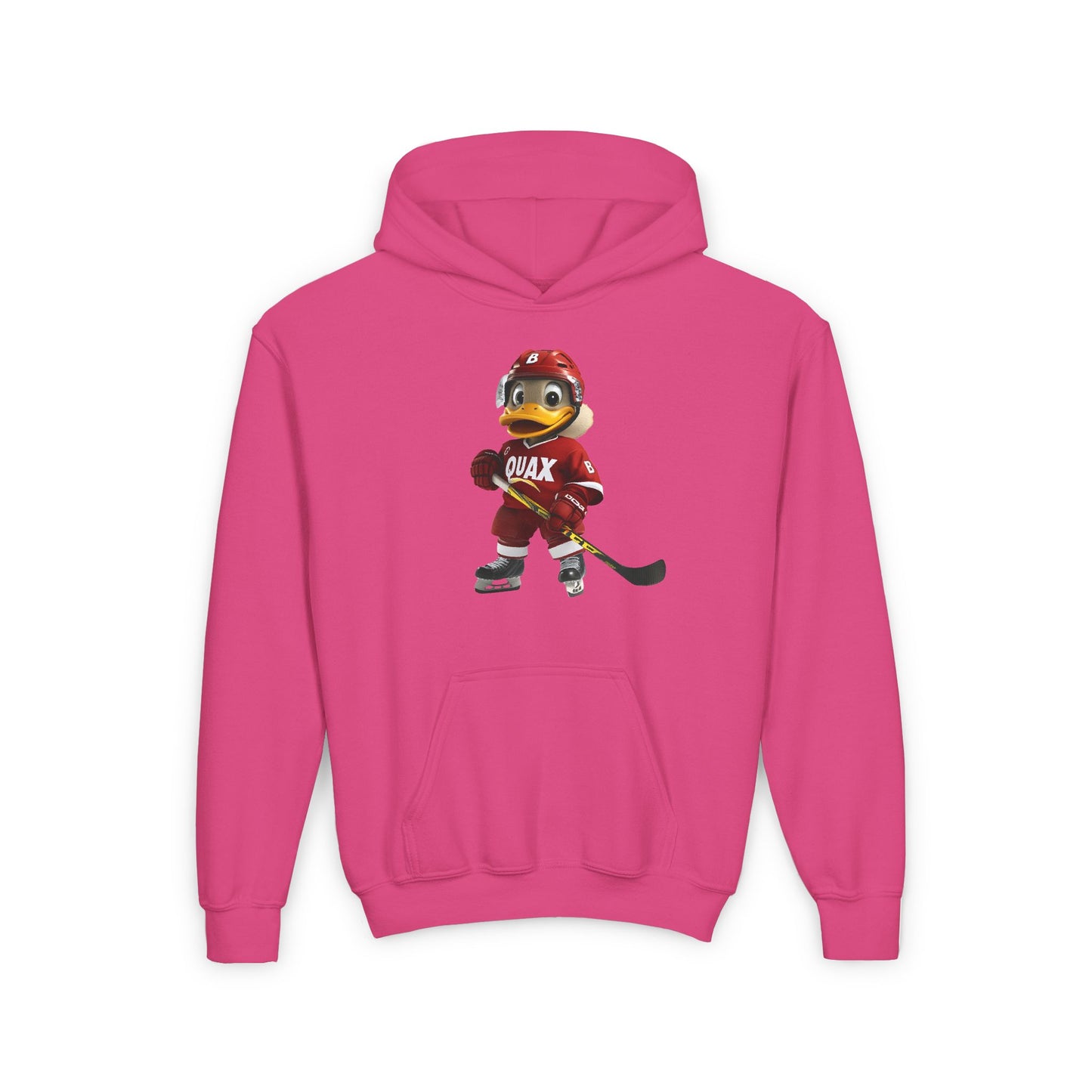 Youth Heavy Blend Hooded Sweatshirt (Hockey Quax)