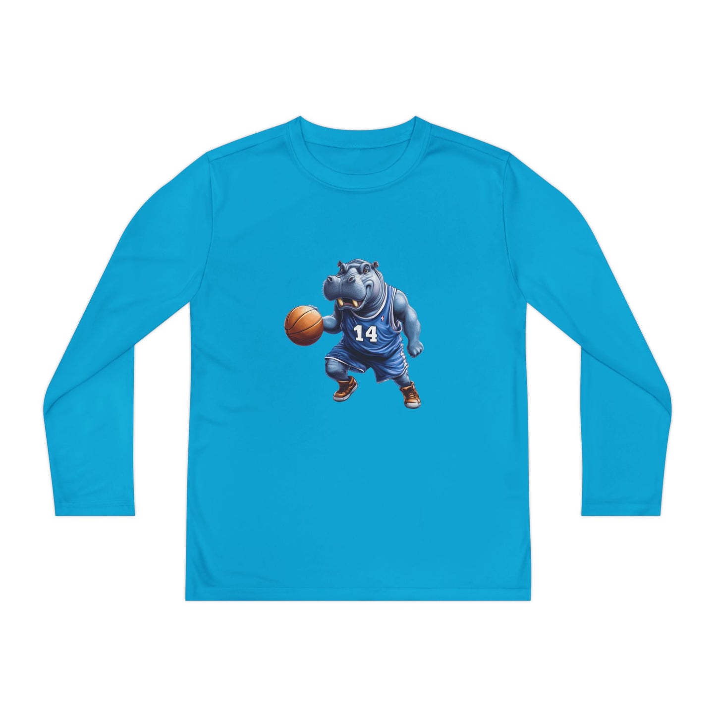 Youth Long Sleeve Competitor Tee (Hippo Baller)