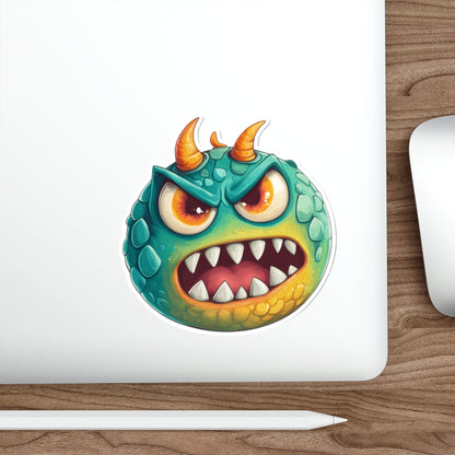 Die-Cut Stickers | Vibrant Art for Personalization (Green Monster 2)