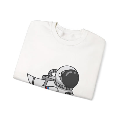 Unisex Heavy Blend™ Crewneck Sweatshirt (Astronaut Duck)
