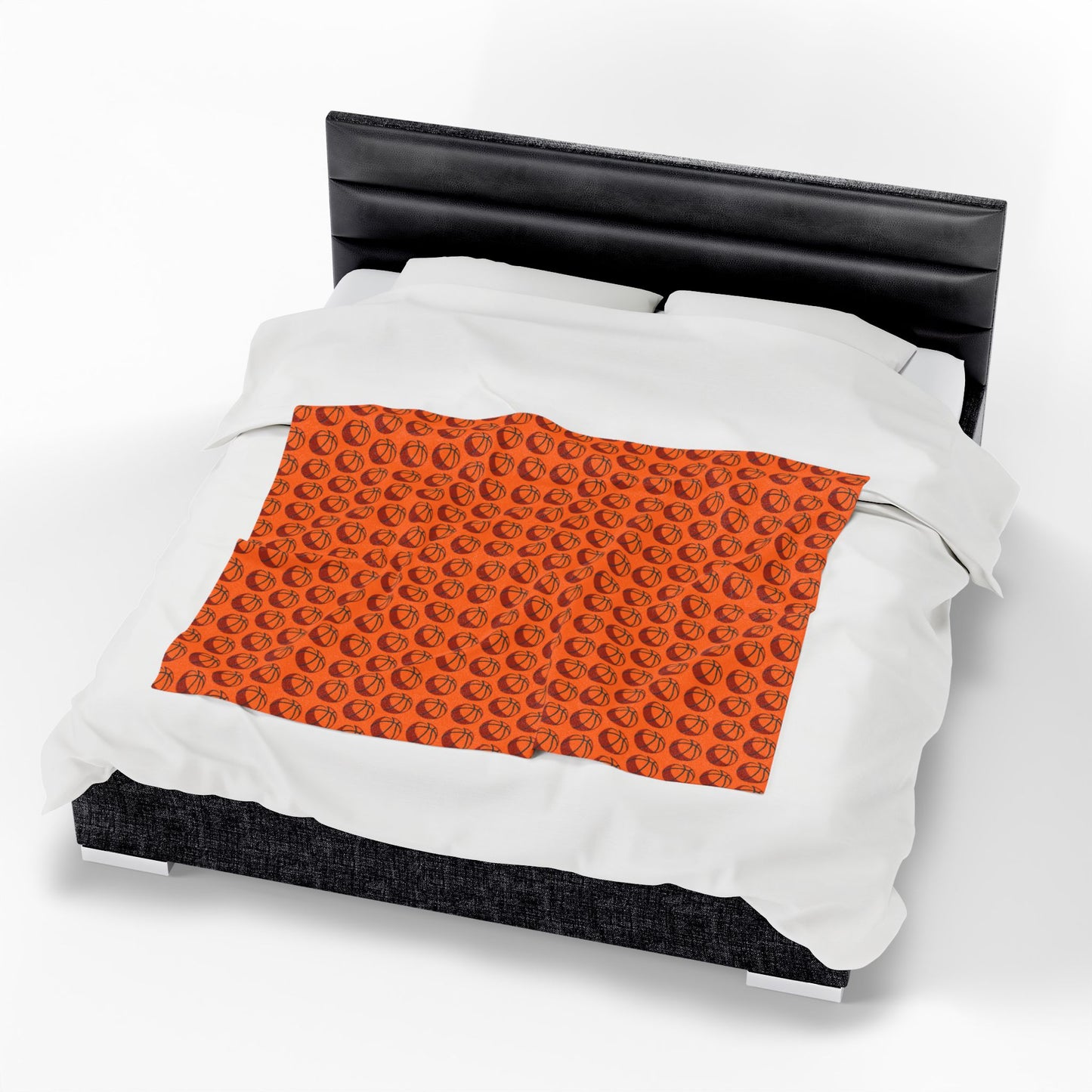 Velveteen Plush Blanket (Basketball)
