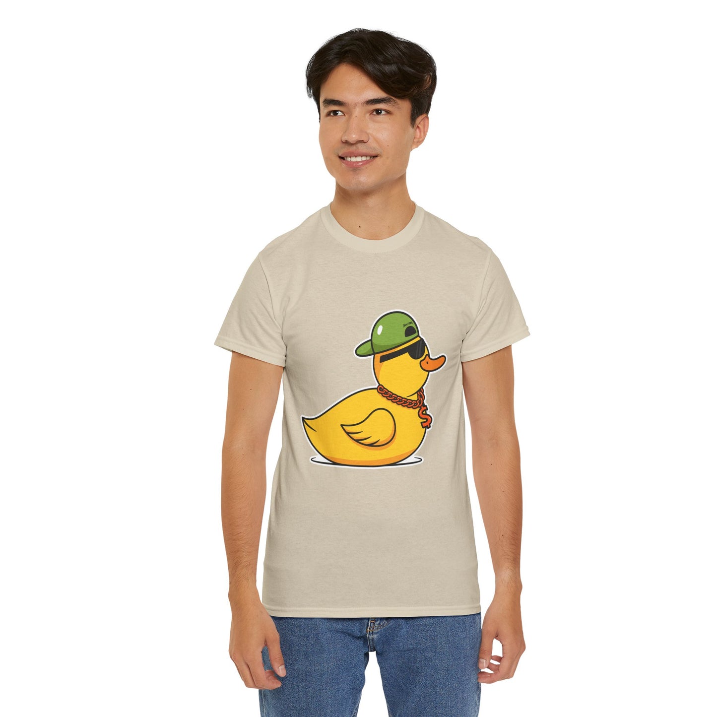 Unisex Heavy Cotton Tee (Gangster Duck)