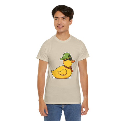 Unisex Heavy Cotton Tee (Gangster Duck)
