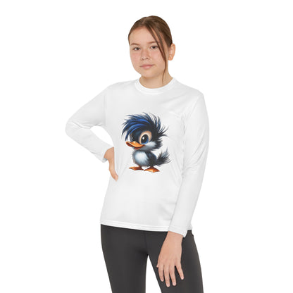 Youth Long Sleeve Competitor Tee (Blue Hair Duck)