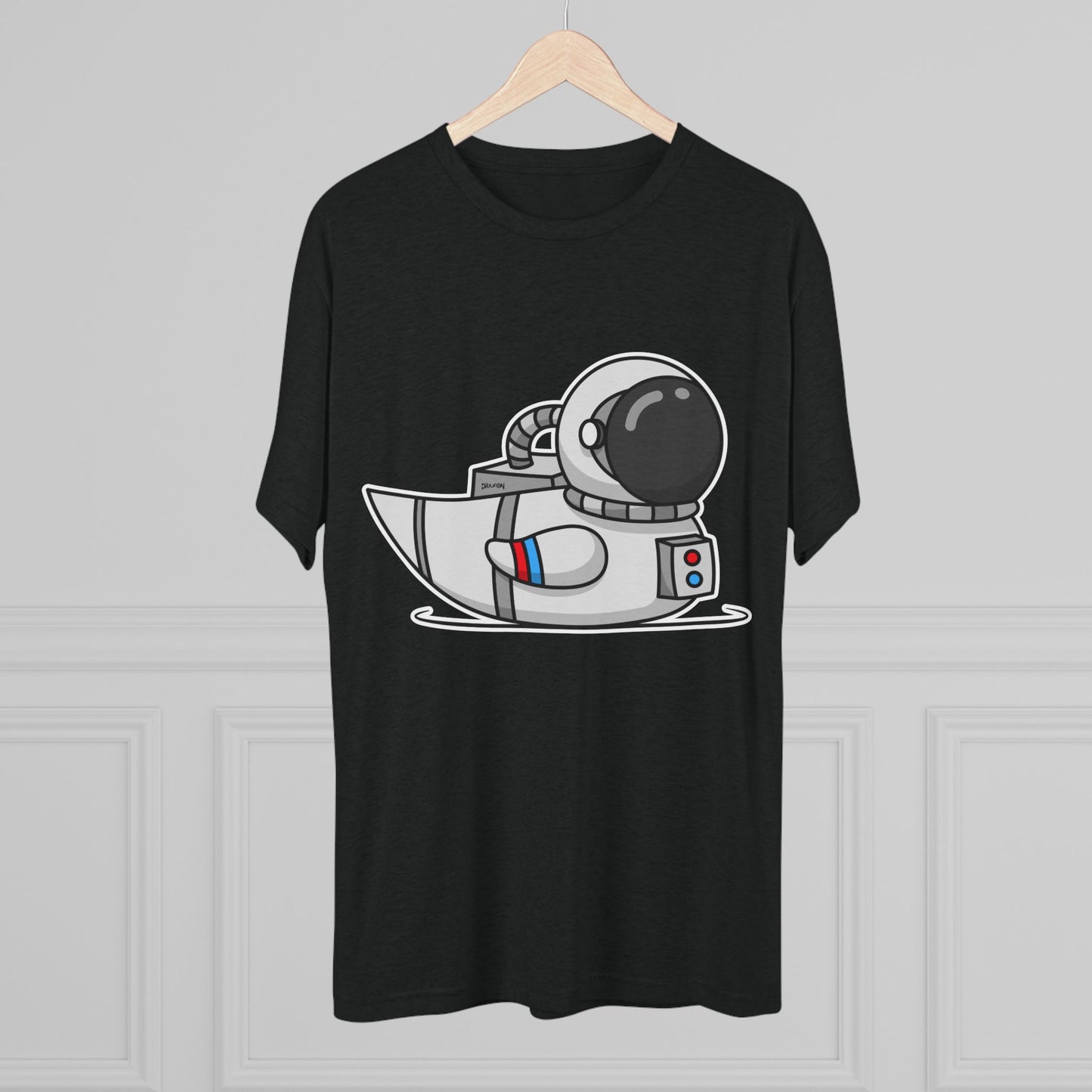 Unisex Tri-Blend Crew Tee (Astronaut Duck)