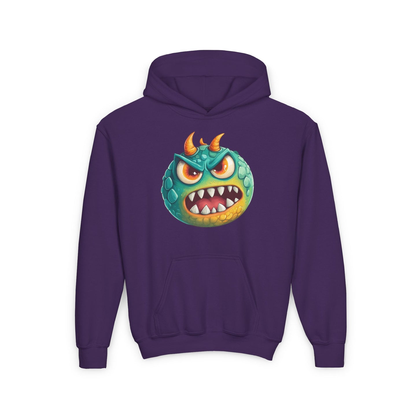 Youth Heavy Blend Hooded Sweatshirt (Green Monster 2)