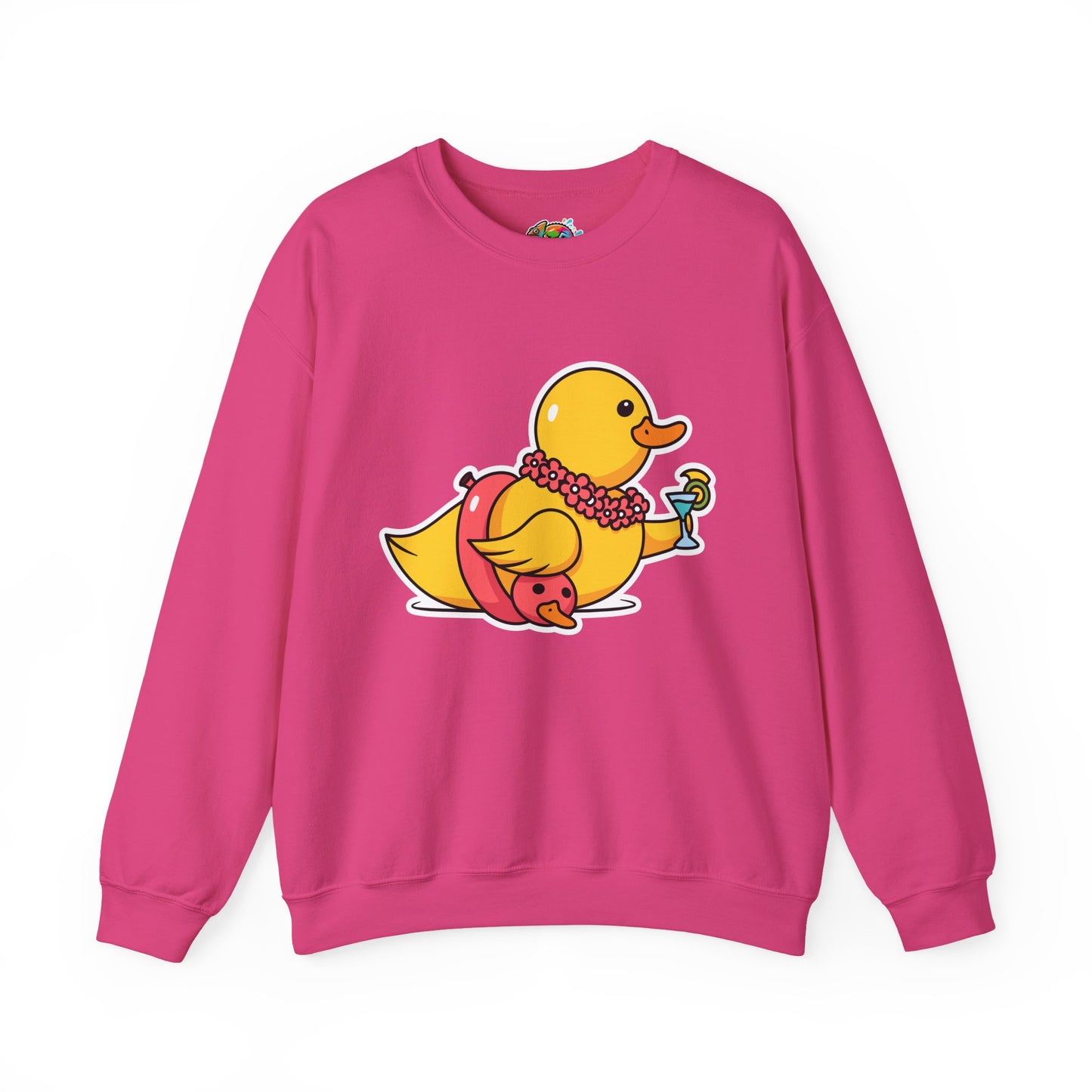 Unisex Heavy Blend™ Crewneck Sweatshirt (Tropical Duck)