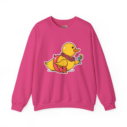 Unisex Heavy Blend™ Crewneck Sweatshirt (Tropical Duck)