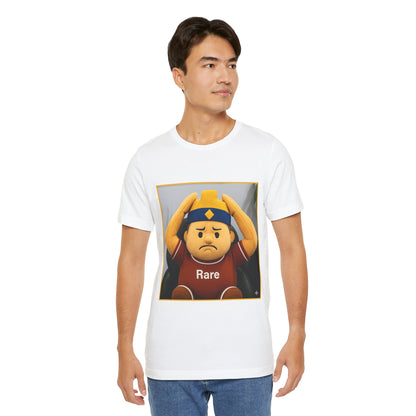 Rare Tee - Casual Unisex Jersey Short Sleeve Shirt with Playful Design (CLASH)