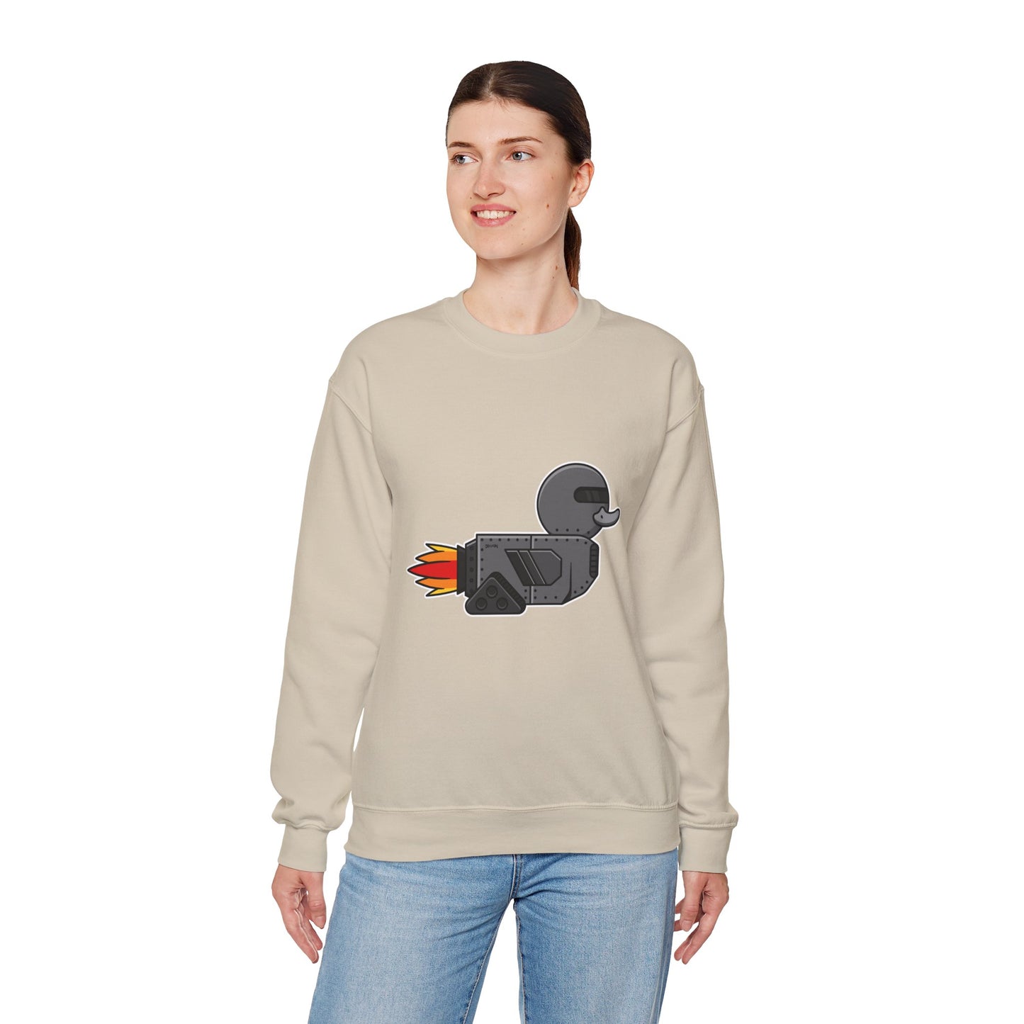 Unisex Heavy Blend™ Crewneck Sweatshirt (Robot Duck)
