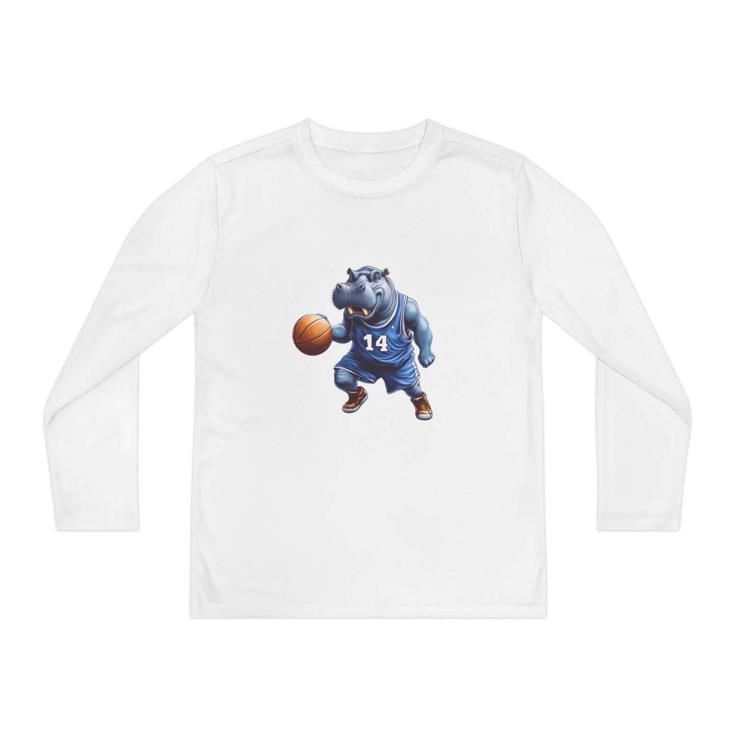 Youth Long Sleeve Competitor Tee (Hippo Baller)