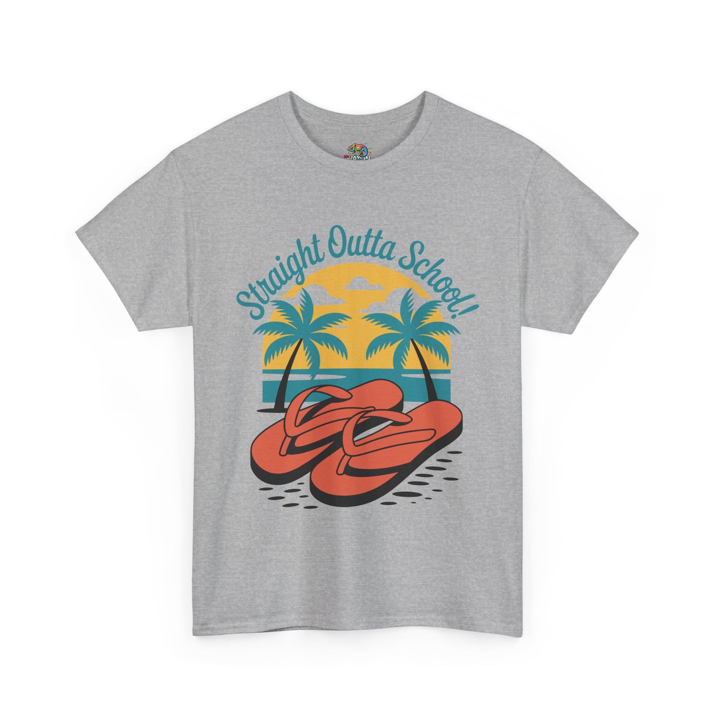 Unisex Heavy Cotton Tee (Straight Outta School)