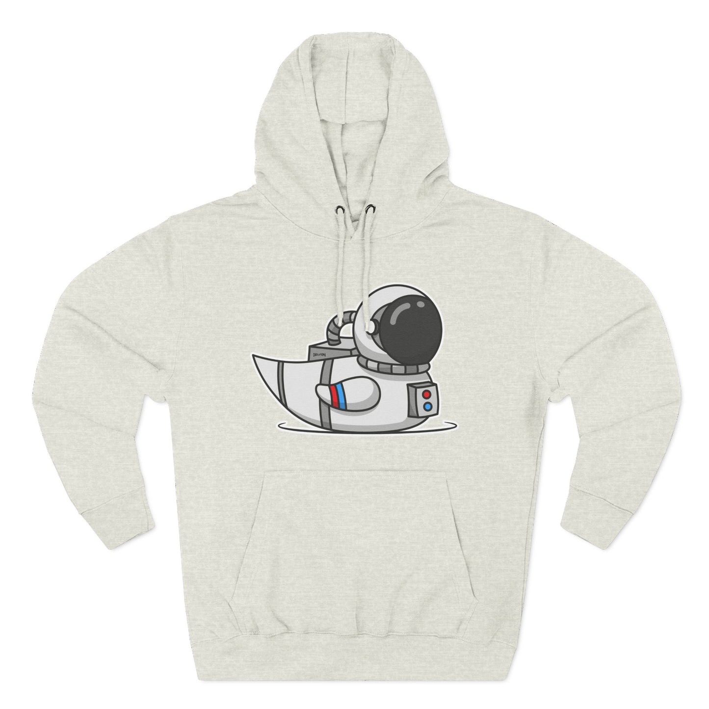 Three-Panel Fleece Hoodie (Astronaut Duck)