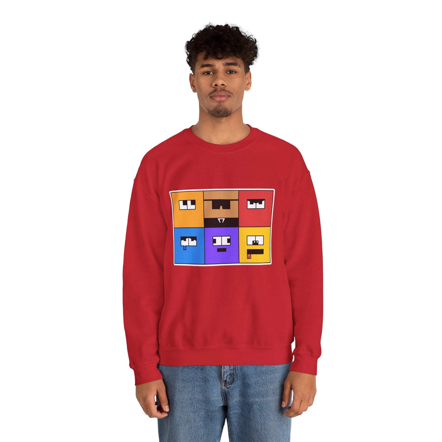 Unisex Heavy Blend™ Crewneck Sweatshirt (Emotion Blocks)