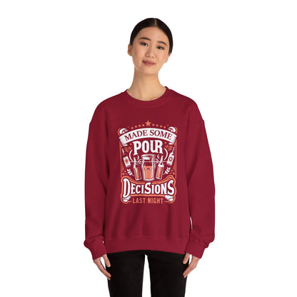 Unisex Heavy Blend™ Crewneck Sweatshirt (Pour Decisions)