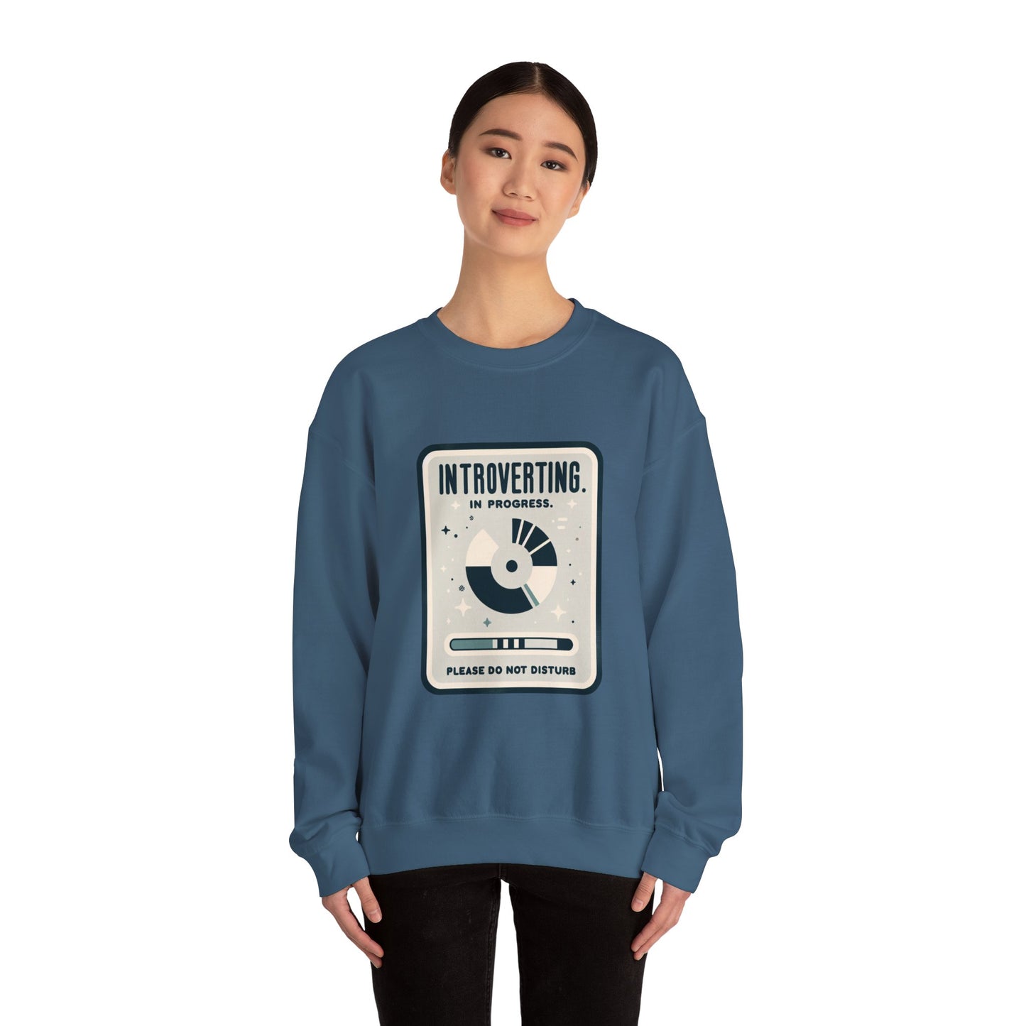 Unisex Heavy Blend™ Crewneck Sweatshirt (Introverting in Progress)