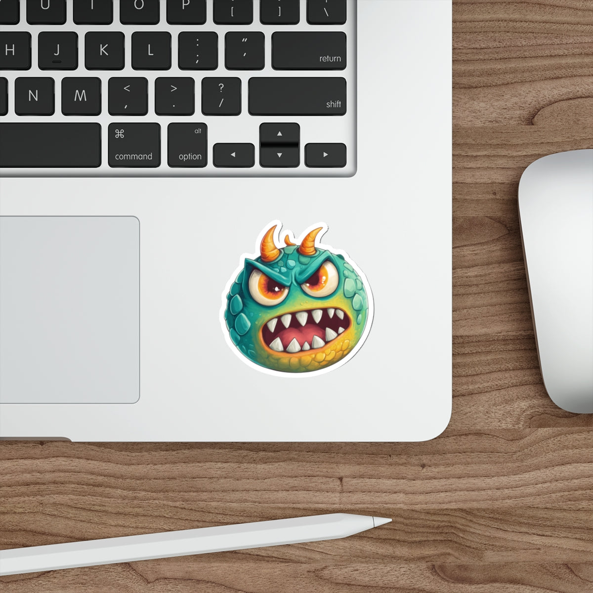 Die-Cut Stickers | Vibrant Art for Personalization (Green Monster 2)