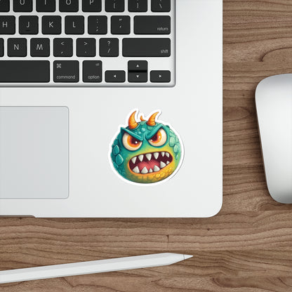 Die-Cut Stickers | Vibrant Art for Personalization (Green Monster 2)