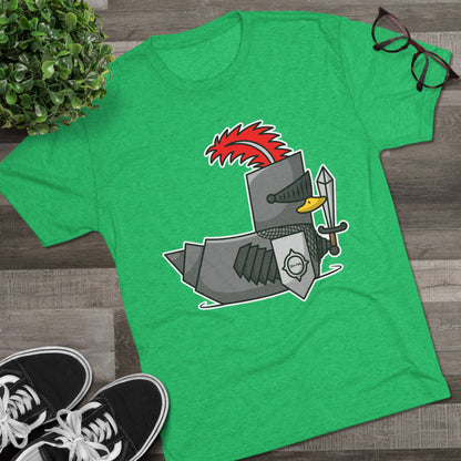 Unisex Tri-Blend Crew Tee (Knight Duck)