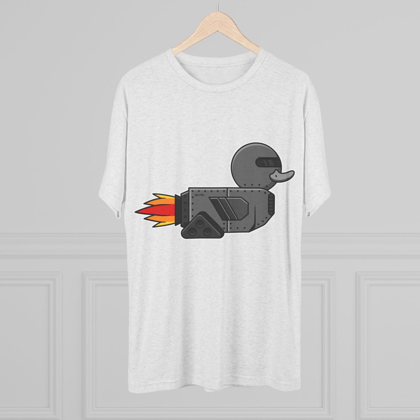 Unisex Tri-Blend Crew Tee (Robot Duck)