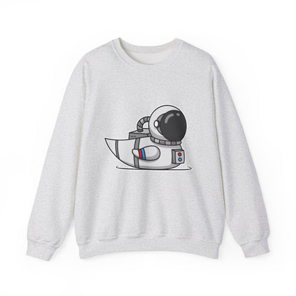 Unisex Heavy Blend™ Crewneck Sweatshirt (Astronaut Duck)