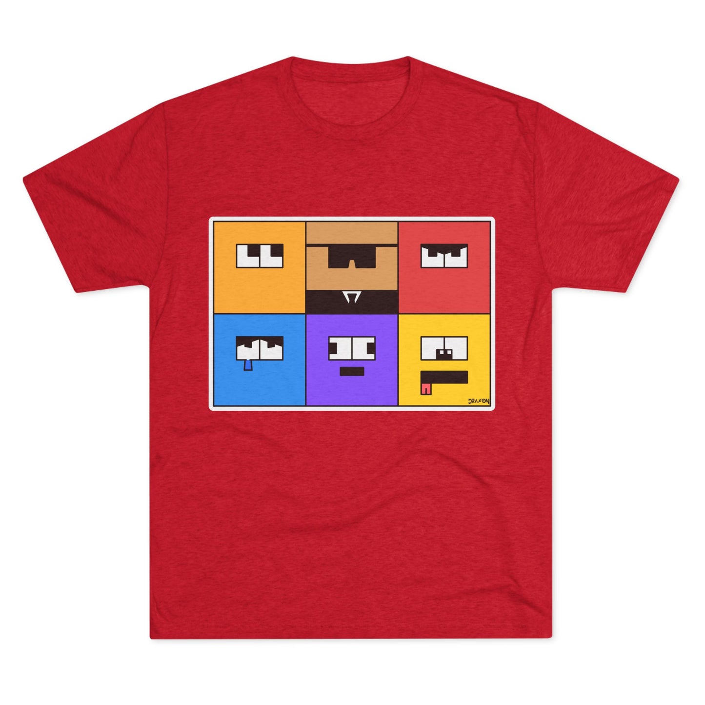 Unisex Tri-Blend Crew Tee (Emotion Blocks)