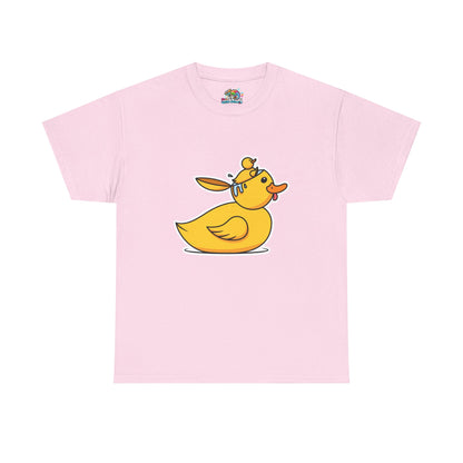 Unisex Heavy Cotton Tee (Duck Bird Brain)
