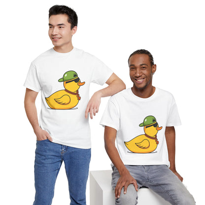 Unisex Heavy Cotton Tee (Gangster Duck)