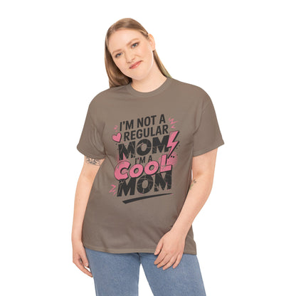 Unisex Heavy Cotton Tee (I'm Not a Regular Mom, I'm a Cool Mom)