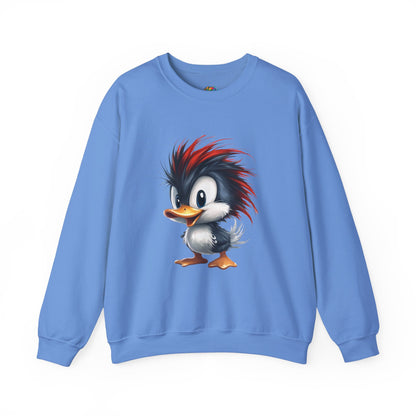 Unisex Heavy Blend™ Crewneck Sweatshirt (Red Hair Duck)