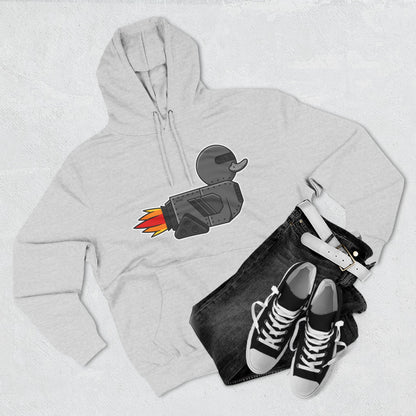 Three-Panel Fleece Hoodie (Robot Duck)
