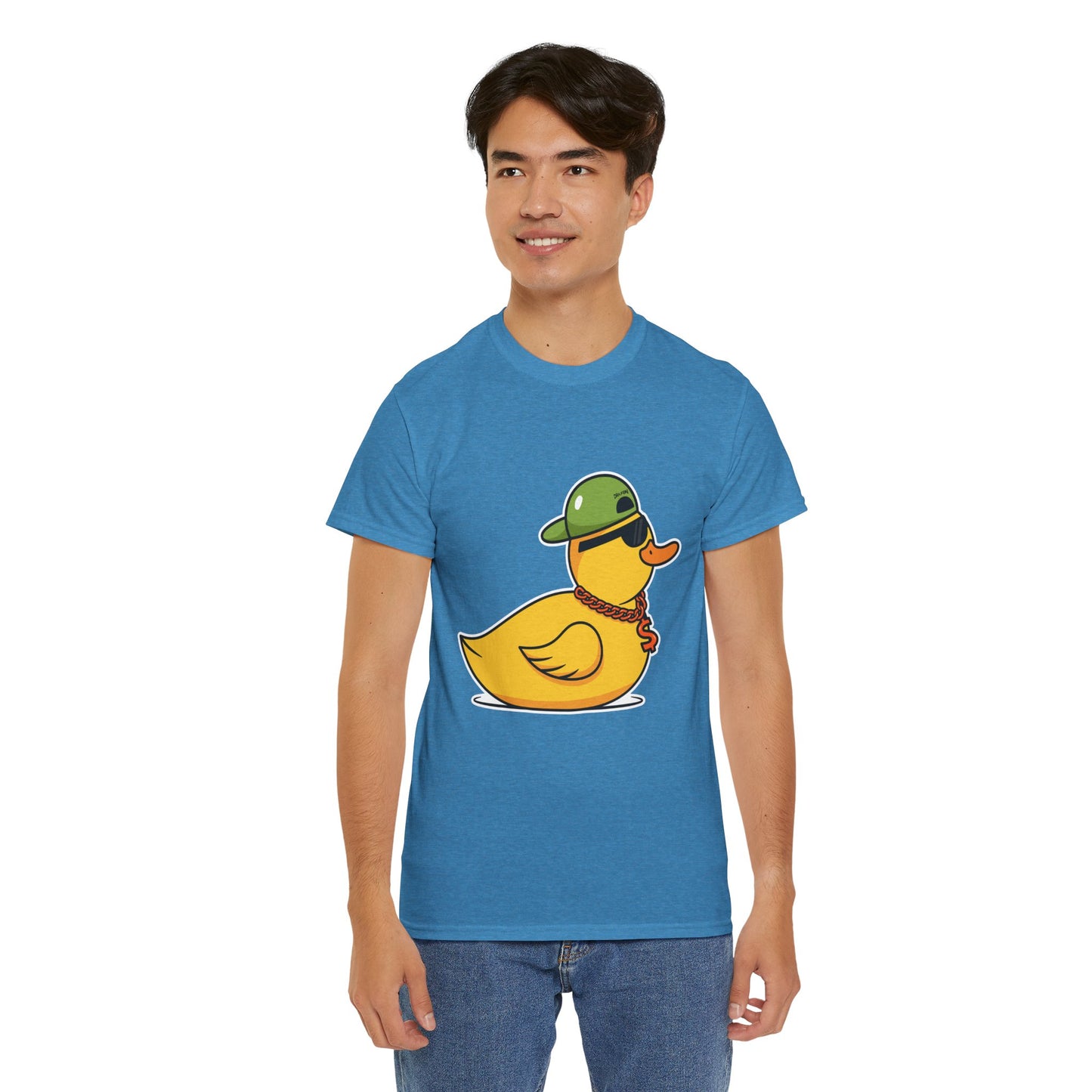 Unisex Heavy Cotton Tee (Gangster Duck)