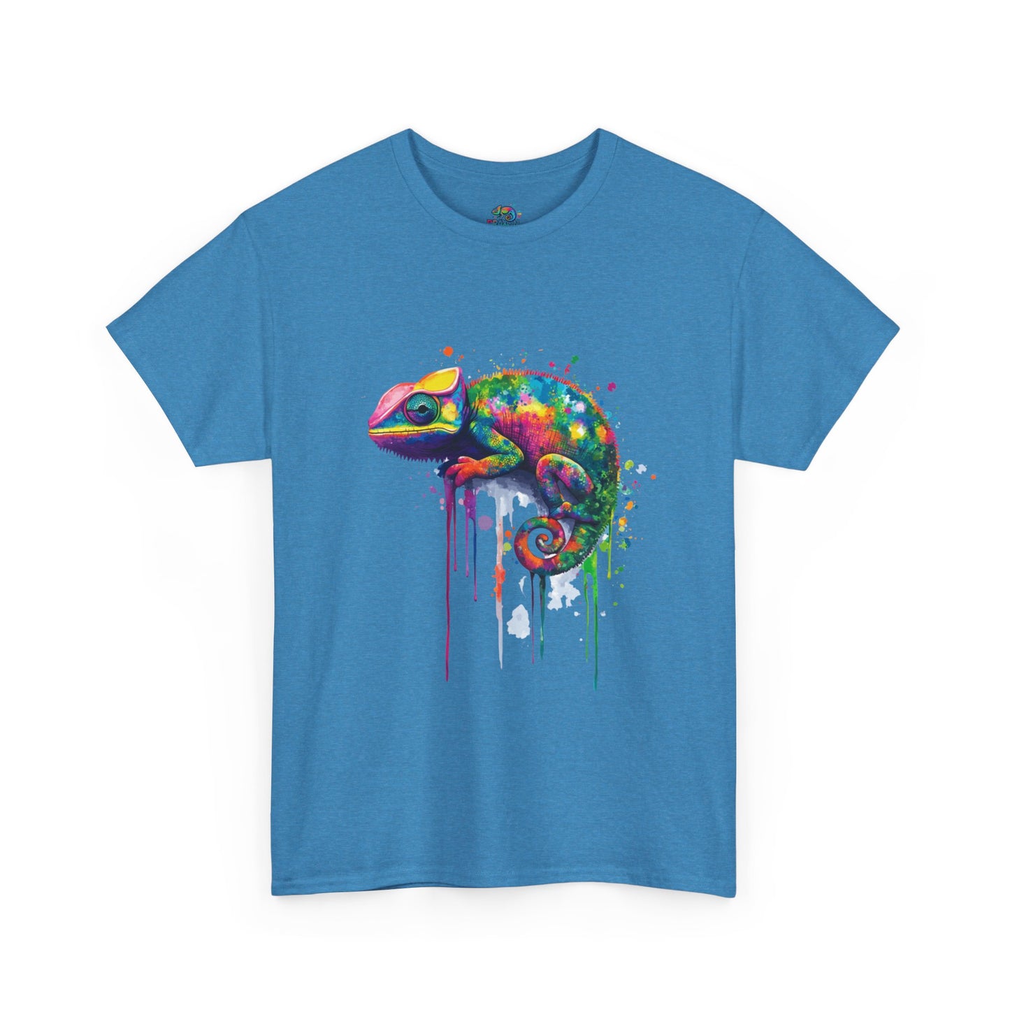 Unisex Heavy Cotton Tee (Realistic Chameleon)