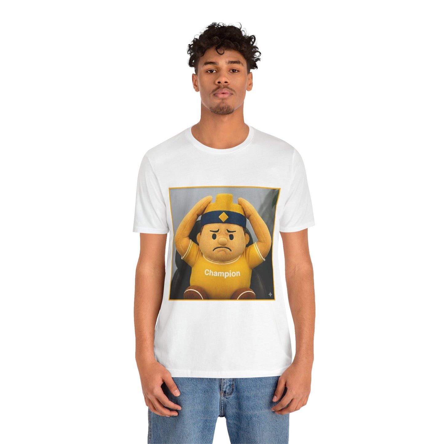 Champion Tee - Casual Unisex Jersey Short Sleeve Shirt with Playful Design (CLASH)