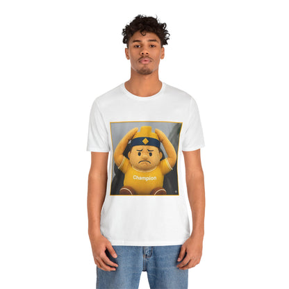 Champion Tee - Casual Unisex Jersey Short Sleeve Shirt with Playful Design (CLASH)