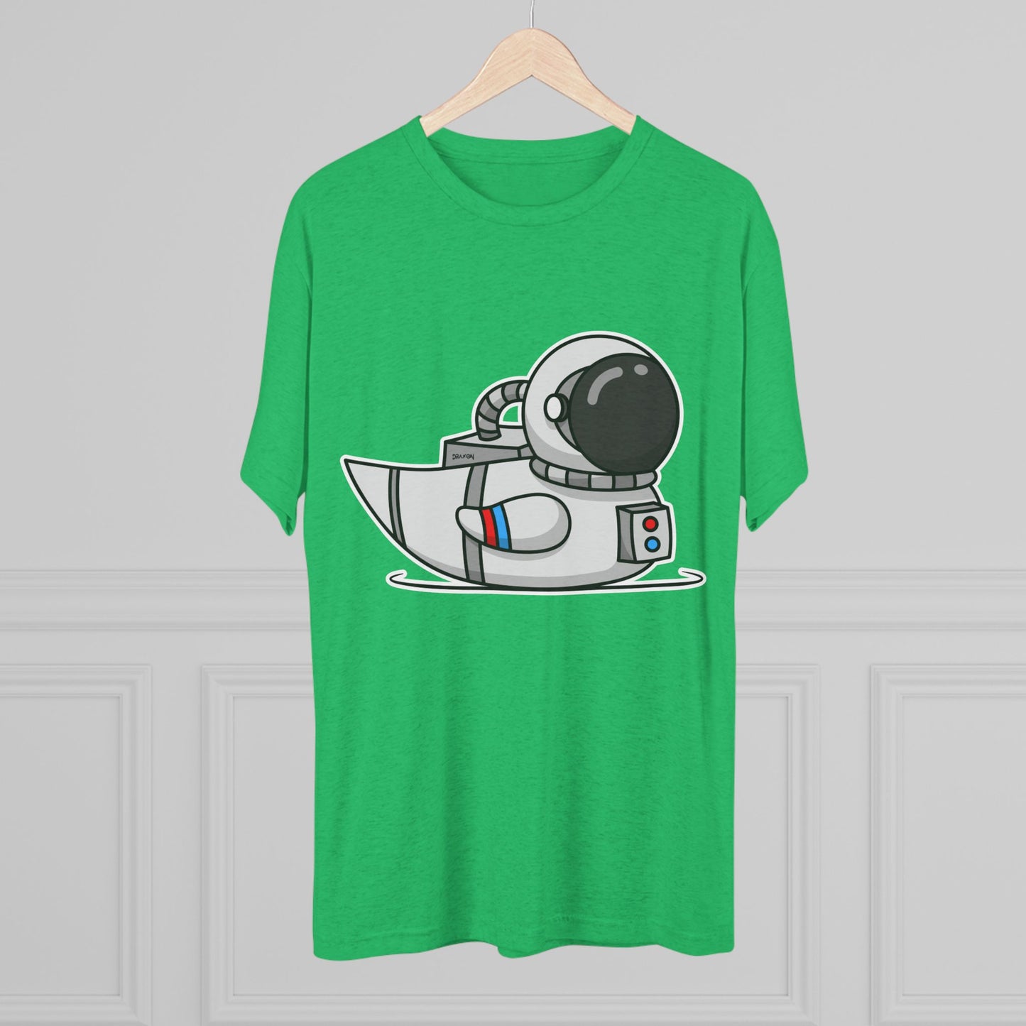 Unisex Tri-Blend Crew Tee (Astronaut Duck)