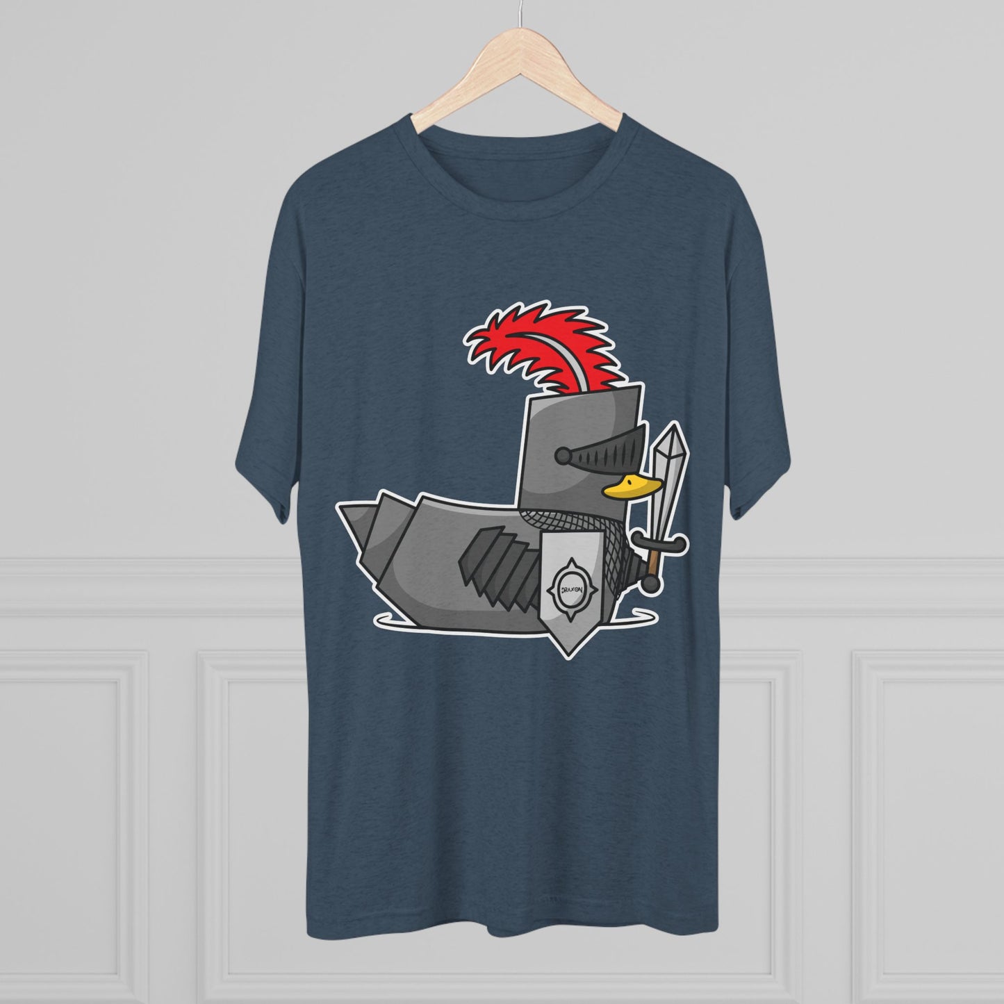 Unisex Tri-Blend Crew Tee (Knight Duck)